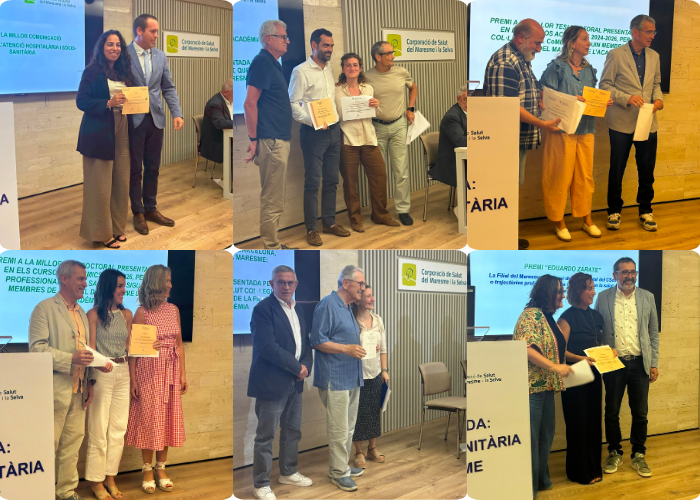 L'excel·lència investigadora del Consorci suma sis premis i una beca en la Jornada de Recerca de la Filial del Maresme de l'Acadèmia de Ciències Mèdiques